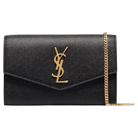 ysl grain de poudre wallet|UPTOWN CHAIN WALLET IN GRAIN DE POUDRE EMBOSSED .